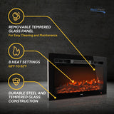 RV Electric Fireplace 26" with Flame Color Settings   RP-FP-26L