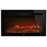 RV Electric Fireplace 30" with Flame Color Settings   FP-30L-RP