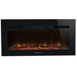 RV Electric Fireplace 36" with Flame Color Settings - FP-36L-RP