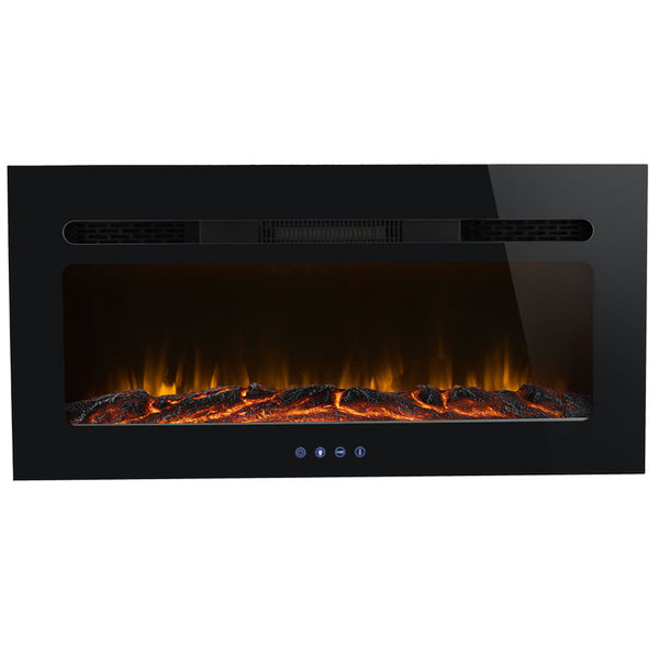 RV Electric Fireplace 36" with Flame Color Settings - FP-36L-RP