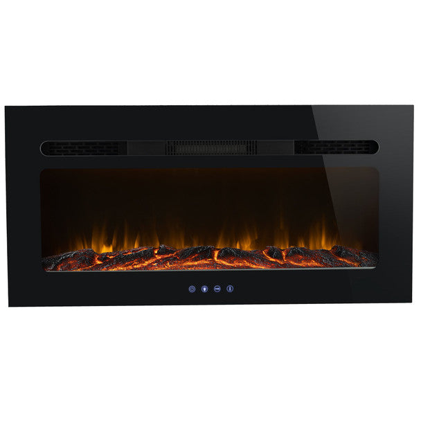 RV Electric Fireplace 36" with Flame Color Settings - FP-36L-RP