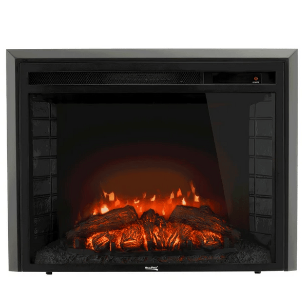 RV 26" Electric Curved Glass Fireplace (24" Cutout)  FPC-26-RP