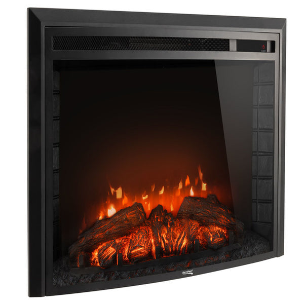 RV 26" Electric Curved Glass Fireplace (24" Cutout)  FPC-26-RP