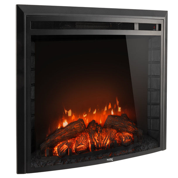 RV 26" Electric Curved Glass Fireplace (24" Cutout)  FPC-26-RP