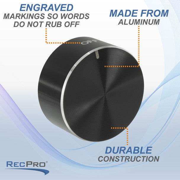 Greystone RV Replacement Knobs for Cooktop or Range (Pkg. of 5)