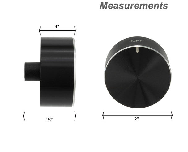 Greystone RV Replacement Knobs for Cooktop or Range (Pkg. of 5)