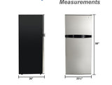 RV Refrigerator 10 Cubic Feet 12V Stainless Steel