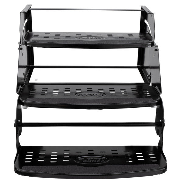 Flexco RV Steps 24" Triple Step in Black - RP-STP-24-TPL