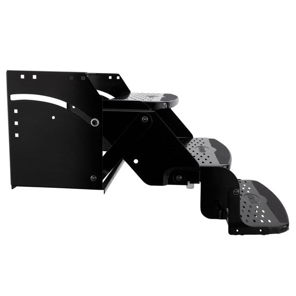Flexco RV Steps 24" Triple Step in Black - RP-STP-24-TPL