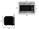 RV Convection Microwave Stainless Steel 1.1 cu. ft. (Replaces Greystone) RPM-4-SS-KT