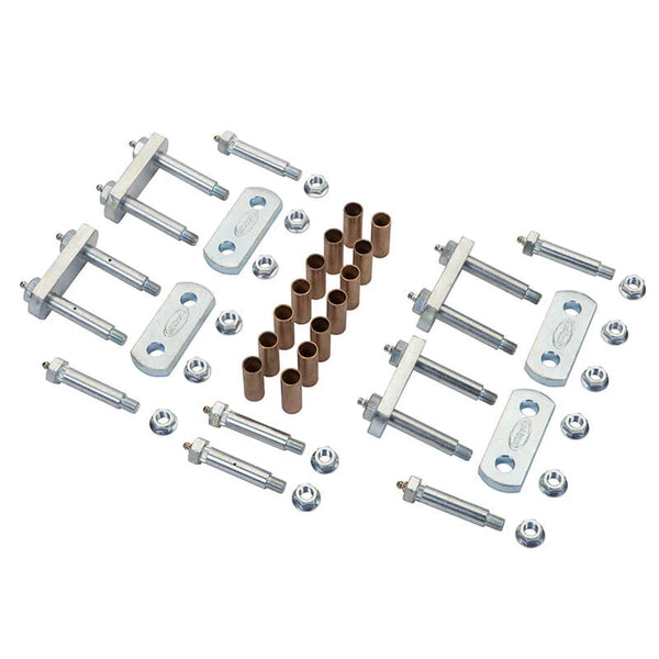 MORryde UO12-016 Heavy-Duty Leaf Spring Shackle Kit with Standard Frame Hanger - SRE4000/CRE3000 - Tandem Axle