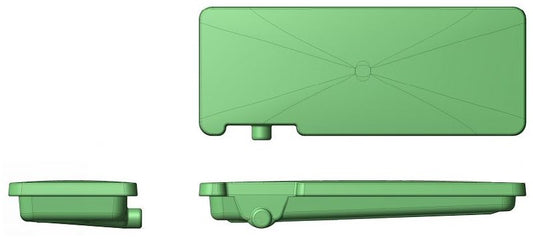 Alpha Waste Holding Tank 40 Gal. 63 x 24 x 7 Left Side Drain & Level Sensors VB24637HLC