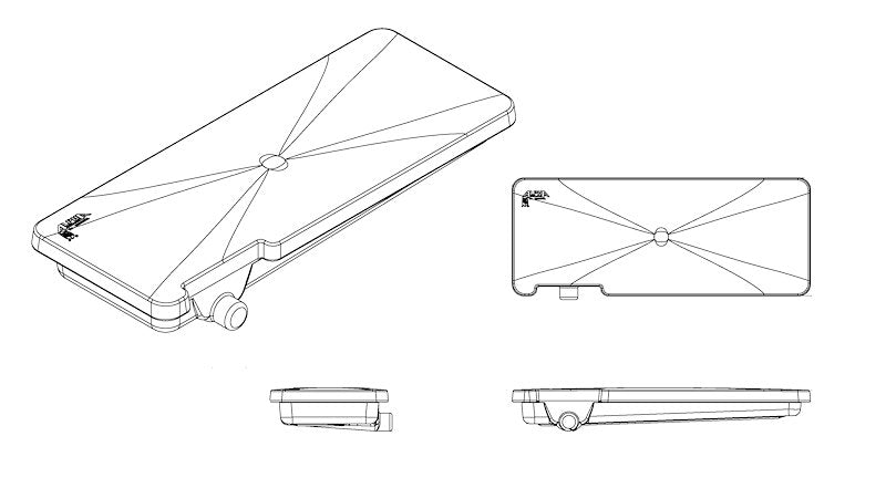 Alpha Waste Holding Tank 40 Gal. 63 x 24 x 7 Left Side Drain VB24637HLJ