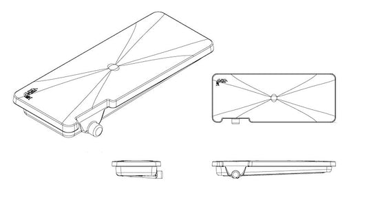 Alpha Waste Holding Tank 40 Gal. 63 x 24 x 7 Left Side Drain VB24637HLJ