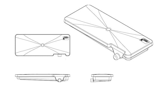 Alpha Waste Holding Tank 40 Gal. 63 x 24 x 7 Right Side Drain VB24637HRJ