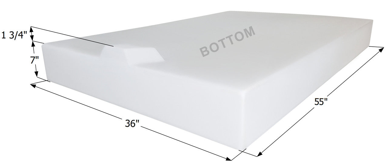 Fresh Water Tank WT1495 - 57 Gal. - 55" x 36" x 7"" (with sump) - ICON #14323