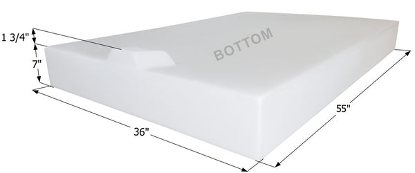 Fresh Water Tank WT1495 - 57 Gal. - 55" x 36" x 7"" (with sump) - ICON #14323