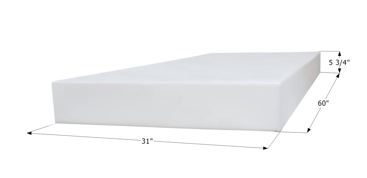 Fresh Water Tank WT3544 - 42 Gal. - 60" x 31" x 5 3/4" - Blank Tank - ICON #14051