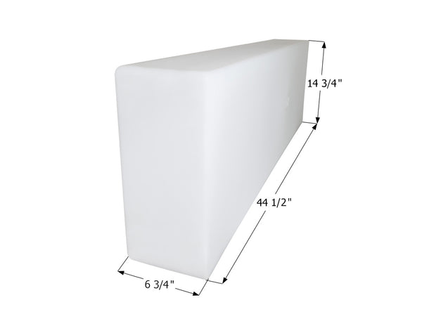 Fresh Water Tank WT3742 - 18 Gal. - 44 1/2" x 14 3/4" x 6 3/4" - Blank Tank - ICON #14433