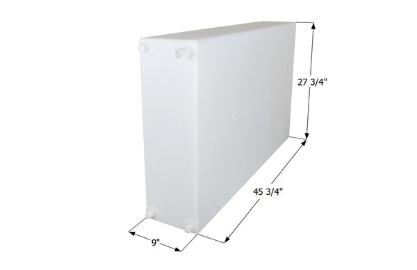 Fresh Water Tank WT4158 - 50 Gal. - 45 3/4" x 27 3/4" x 9"  - ICON #15457