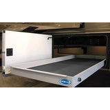 MORryde CTG80-2672-2DW RV Cargo Slide Tray - Fully Assembled - 80% Extension - 2 Way Slide - 26" x 72" Carpeted Cargo Tray