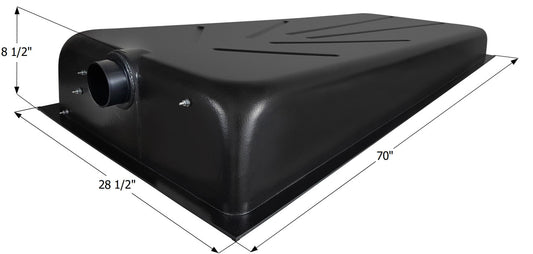 Holding Tank Center End Drain HT543ED - 48 gal. - 70" x 28 1/2" x 8 1/2" - ICON #14320