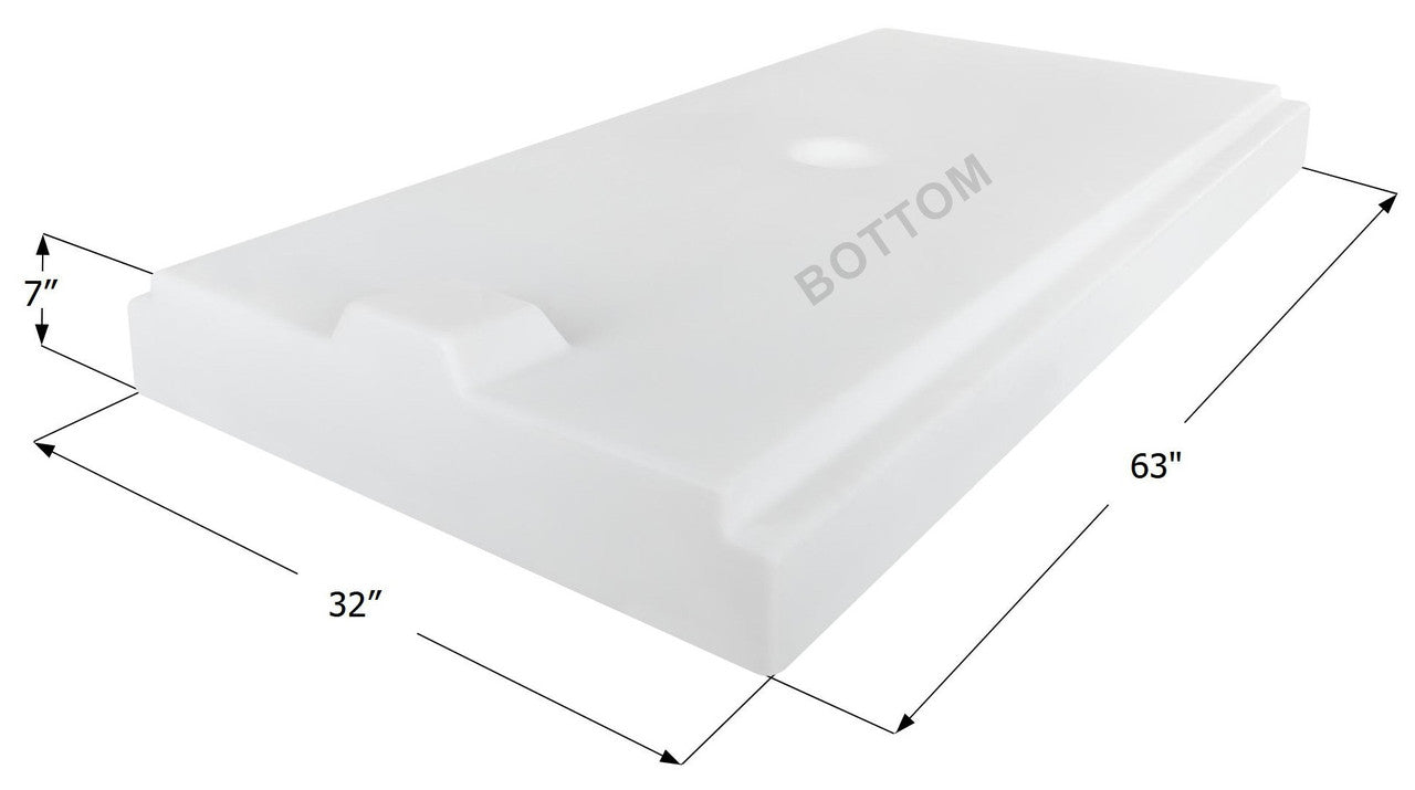 Fresh Water Tank WT3926  Forest River - 40 Gallon - 63" x 32" x 7" - ICON #15050